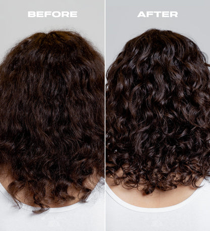 Male model examples of hair before and after using Wavetech Wave System Bundle