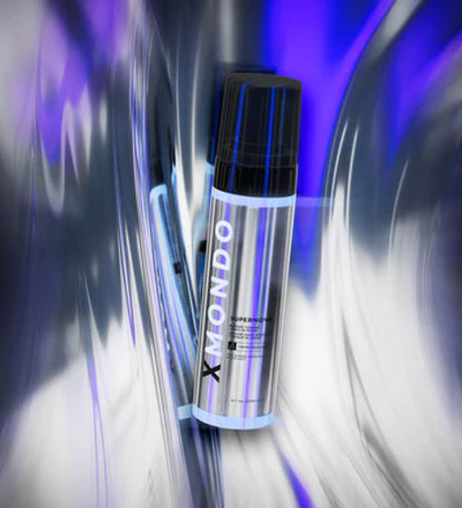 Artistic image of XMONDO supernova blonde toning leave-in foam with bond builder